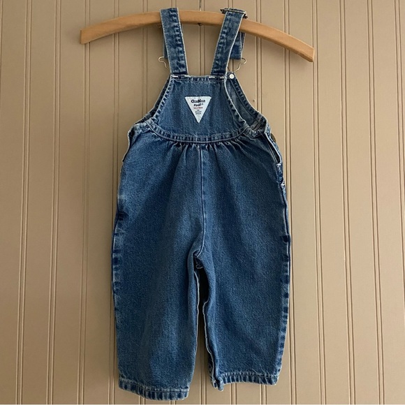 Vintage Oshkosh B’Gosh 100% Cotton Jean Overalls Size 12 Months - Picture 4 of 9